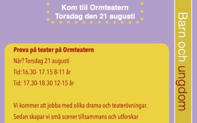 Prova på drama/teater & Sagoyoga!